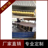 深圳水晶折叠门同城免费测量安装商铺透明隔断防盗推拉门